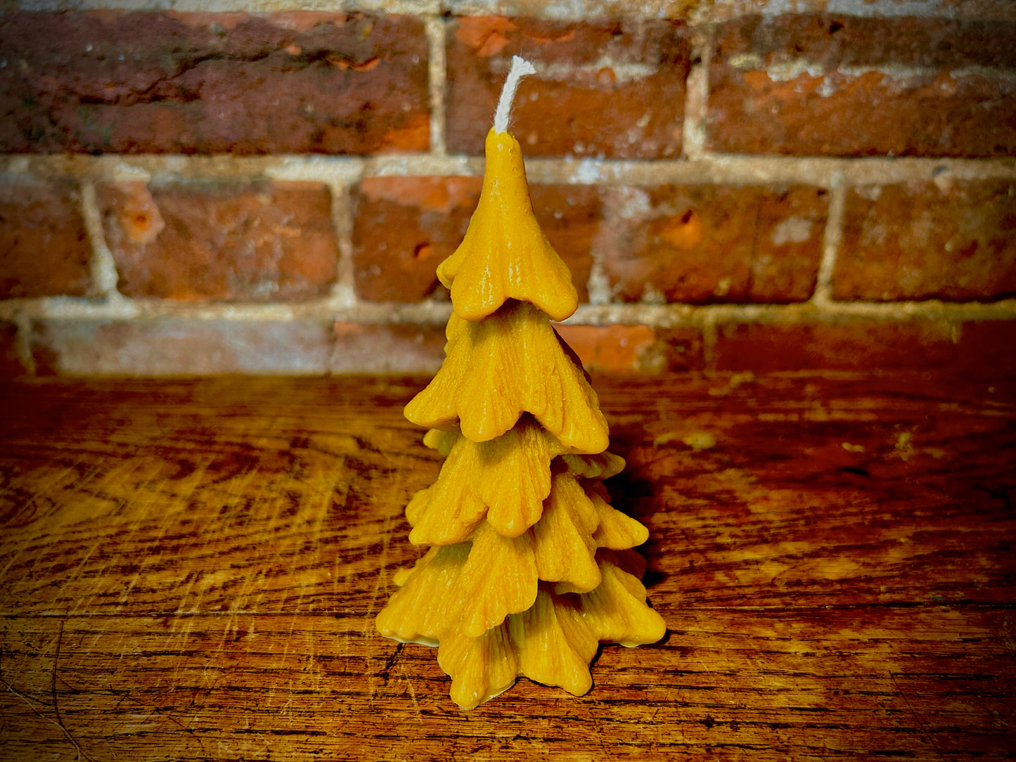 Christmas Tree Beeswax Candle